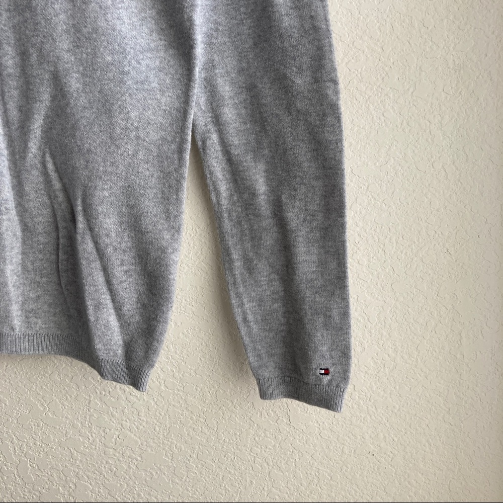 Tommy Hilfiger Grey Cotton Sweater - Picture 2 of 3